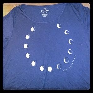American Eagle Soft & Sexy moon phase top